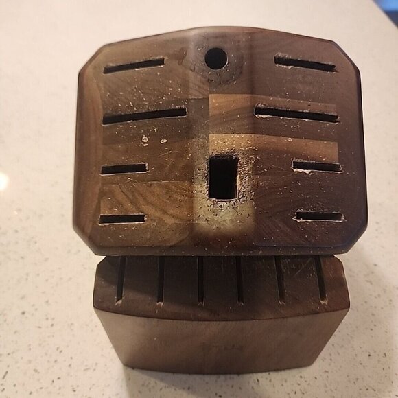 Cangshan Knife Block - 16 Slot Acacia Wood - Knife BLOCK ONLY - Picture 1 of 8